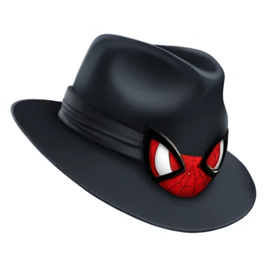 Spider man with a black fedora  sticker