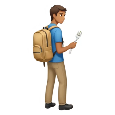A person stands at a fork in the road. One path is chaotic with jumbled signs (“should,” “rush”), the other calm with 3 glowing signs. They're gently setting down a “stress” backpack, choosing clarity. sticker