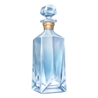 Crystal Decanter for vodka with class sticker