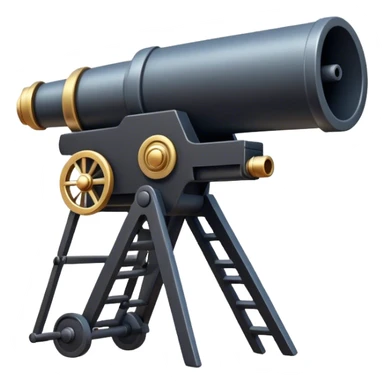 A long-term firing point with a protruding cannon sticker