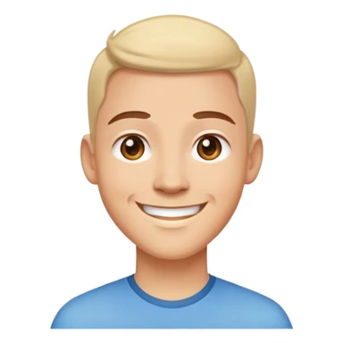friendly person avatar smiling sticker