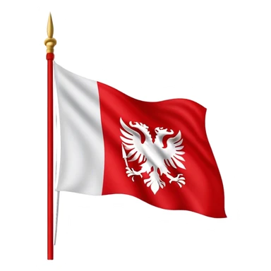 The  Albanian flag sticker