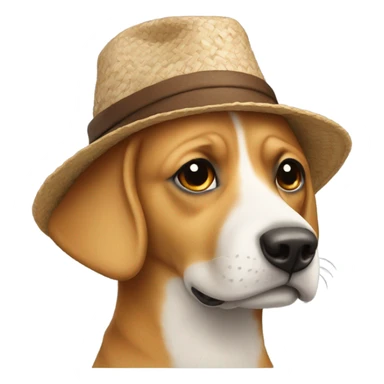 Süsser hund mit hu sticker