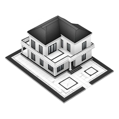 A VILLA FLOOR PLAN sticker
