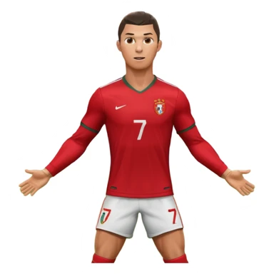 Cristiano Ronaldo scoring a goal sticker