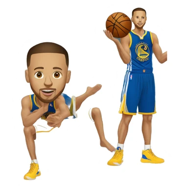 Stephen Curry doing night night sticker