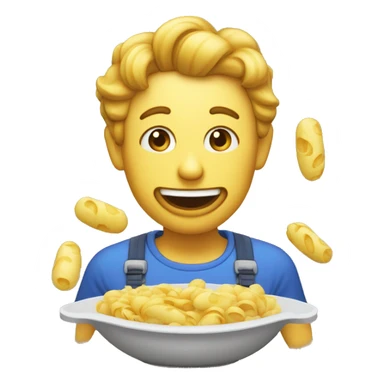 Quelqu'un qui mange des pâtes  sticker