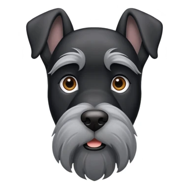 Giant schnauzer with cropped ears sticker