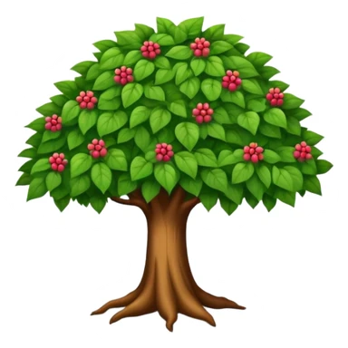 Un árbol con cara y pies grandes sticker