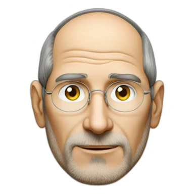 coin heads steve jobs sticker