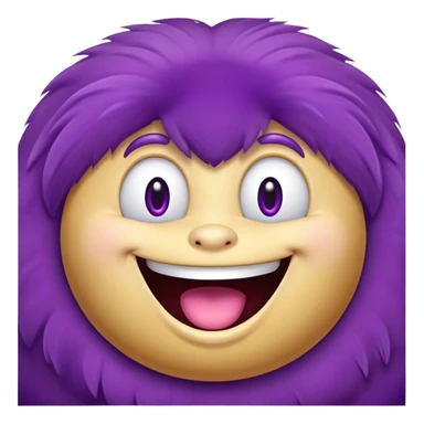 Grimace, the purple McDonald's character with a round body and happy expression sticker