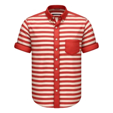 Men Shirt with red Striped  sticker