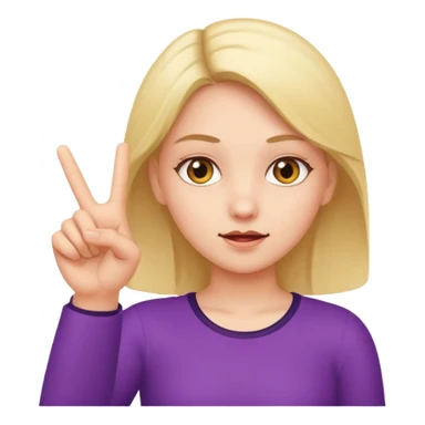 Girl with middle finger sticker