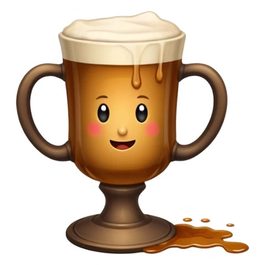 medieal cup spilled ale sticker