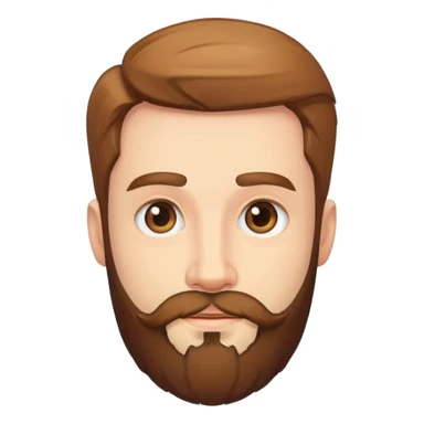 realistic male portrait with beard sticker