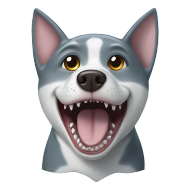 A shark with the ears of a dog  sticker