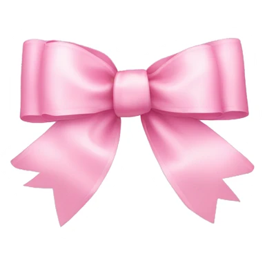 baby pink ribbon bow sticker