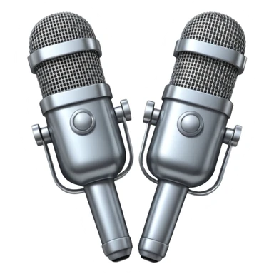 Singing microphones  sticker