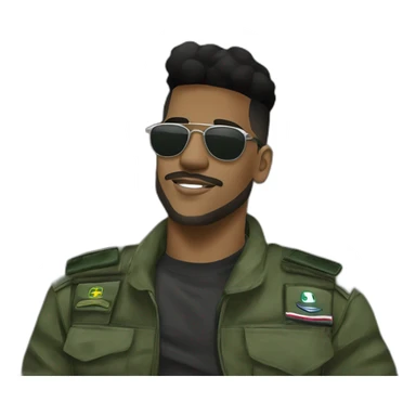 Barbearias Cariocas do Rio de Janeiro Brasil, criar do RJ roupas típicas da favela Streetwear black Brazilian young favela barberman doing a degradê militar fase in a black Brazilian Man sticker