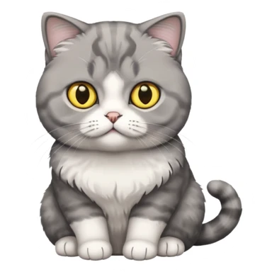 Scottish Fold Cute cat sticker