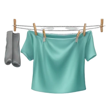 folding clothes line  sticker