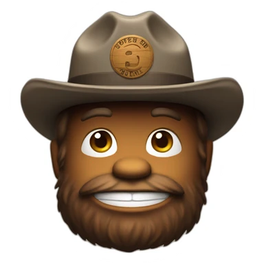 smokey bear smile sticker