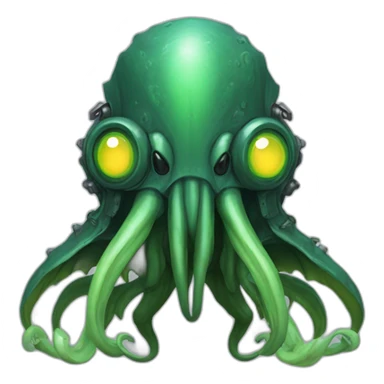 vhs mecha Cthulhu sticker