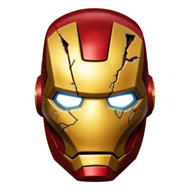 Iron man only face sticker