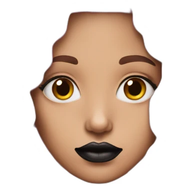 very-ugly-girl-pink-hair-and-black-lipstick sticker