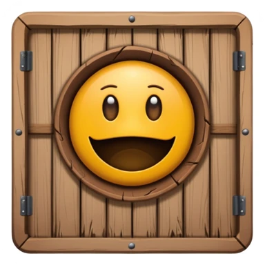 Wooden trap door (no face) sticker