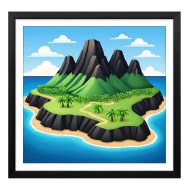 Forme de la terre de la Guadeloupe sticker
