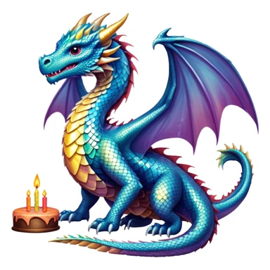 Game of thrones dragon birthday sticker