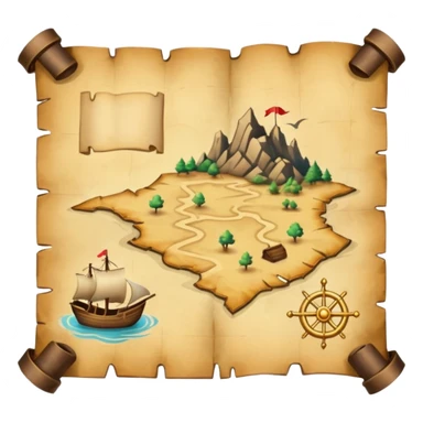 Treasure Map sticker