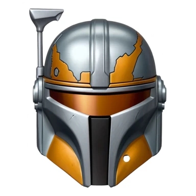 the mandalorian helmet (NOT jango fett) sticker