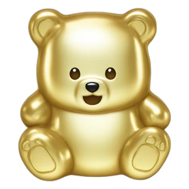 gummy bear gold sticker