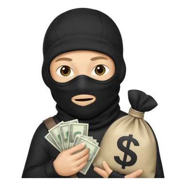 thief in a balaclava sticker