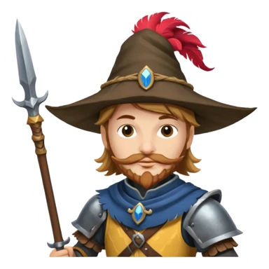 landsknecht, (keep the pose and the frame the same) sticker