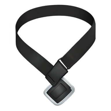 typical crossbody seat belt from a regular car sticker