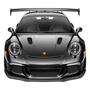 Porsche GT3 RS in black sticker