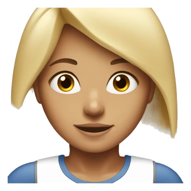 blonde girl with brown eyes working out  sticker