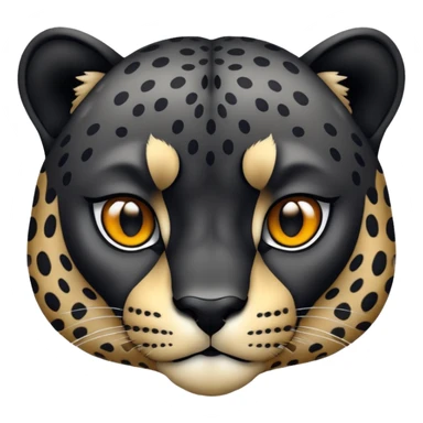 a black cheetah sticker