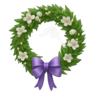 funeral wreath sticker