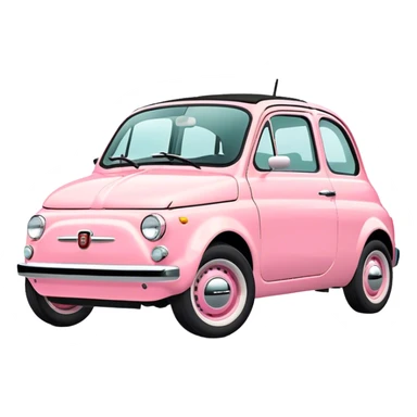 Fiat 500 Pastel  sticker
