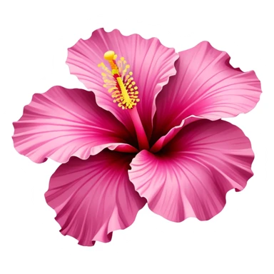 pink carnivorous hibiscus  sticker
