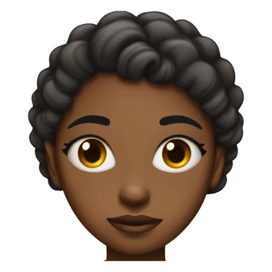 pretty black girl rolling her eyes  sticker