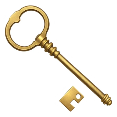 The design is an antique-style (or "skeleton") key. The color is a worn, textured gold or brass, which will stand out against YouTube's dark mode and ties into the yellow text boxes on your thumbnails. The key itself symbolizes "unlocking" the "unseen" or "secret" stories you cover. sticker