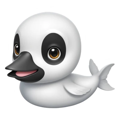 Crea una cría de foca arpa (conocida como whitecoat) descansando sobre el hielo.Es prácticamente una esfera perfecta de pelaje blanco y esponjoso.Tiene ojos oscuros, una nariz negra pequeña y bigotes largos que resaltan sobre su cara clara sticker