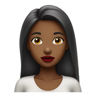 Girl with lipstick  sticker