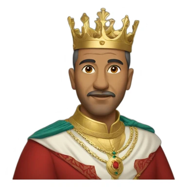 king of morocco sticker