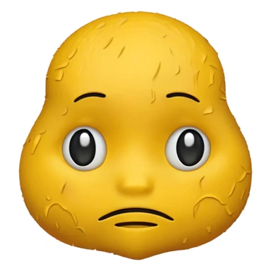 A sad emoji but is made from other emojis sticker